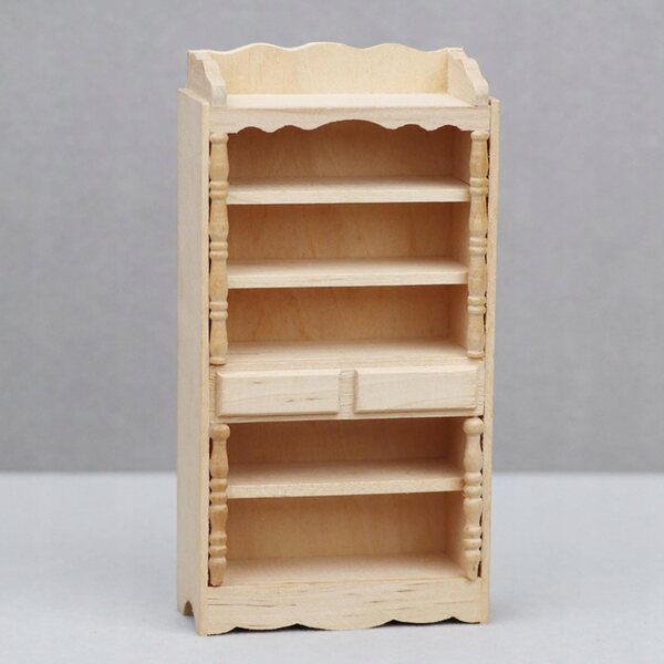 Holzschrankminiatur 1:12 für Puppenhäuser und Dioramen