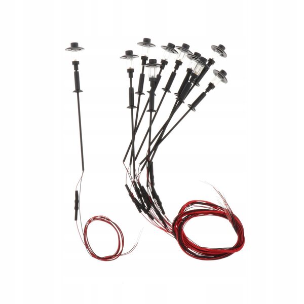 Lot de 10 lampes miniatures LED 12 V échelle 1:100-1:150 pour modèles ferroviaires