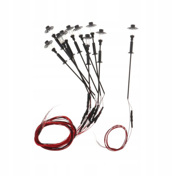Lot de 10 lampes miniatures LED 12 V échelle 1:100-1:150 pour modèles ferroviaires
