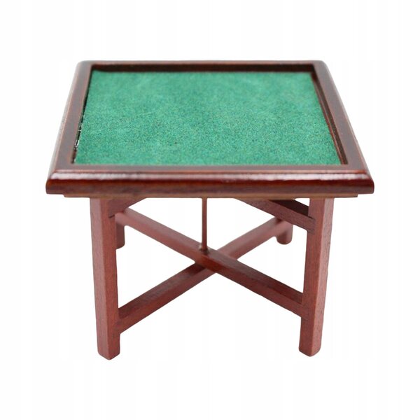 Miniatura tavolo Mahjong in legno per casetta delle bambole 1/12 artigianale