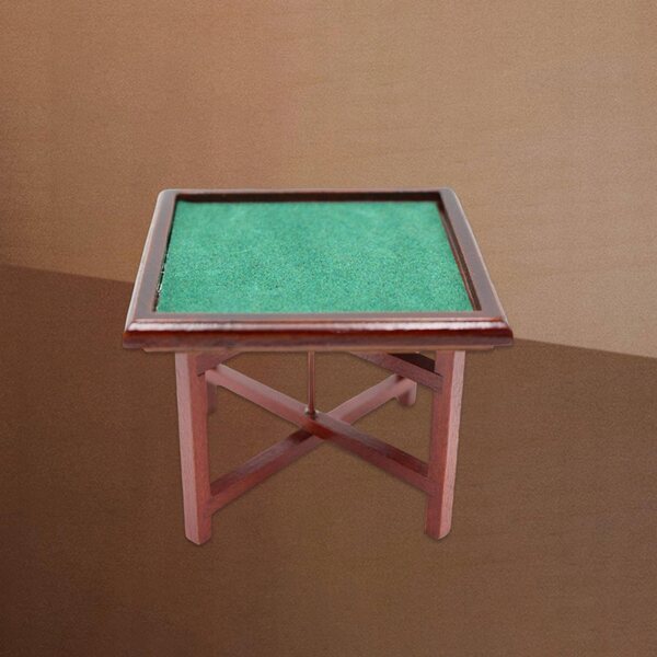 Miniatura tavolo Mahjong in legno per casetta delle bambole 1/12 artigianale