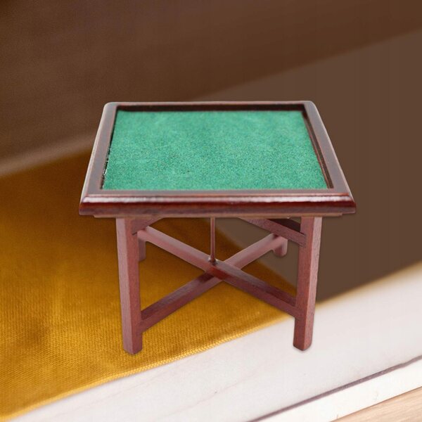 Miniatura tavolo Mahjong in legno per casetta delle bambole 1/12 artigianale