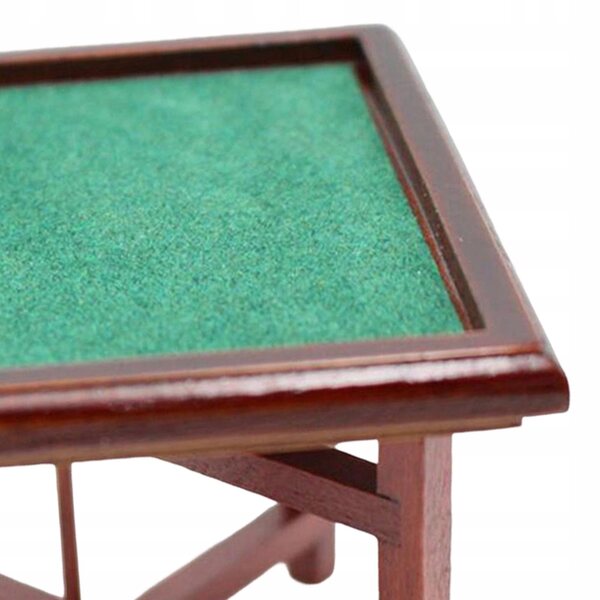 Miniatura tavolo Mahjong in legno per casetta delle bambole 1/12 artigianale