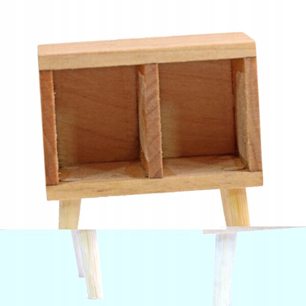Μινιατούρα Ξύλινο Νυχτερινό Τραπέζι για Dolls House Κλίμακα 1:12