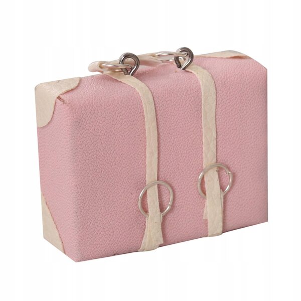 Mini-Holzkoffer für 1:12 Puppenhaus, langlebige rosa Dekoration
