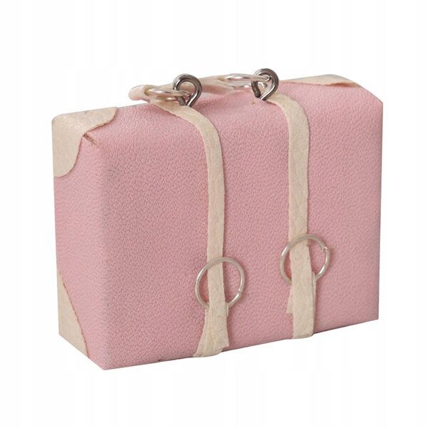 Mini-Holzkoffer für 1:12 Puppenhaus, langlebige rosa Dekoration