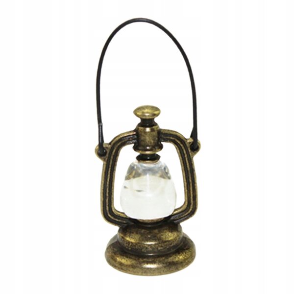 Lampa Naftowa Retro-Miniatur für Puppenhaus im Maßstab 1:12 aus Kunstharz