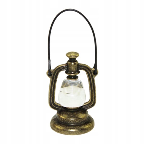 Lampa Naftowa Retro-Miniatur für Puppenhaus im Maßstab 1:12 aus Kunstharz