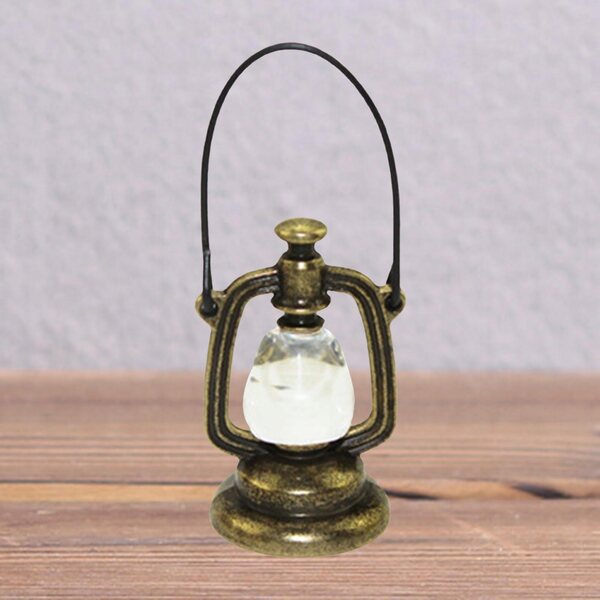 Lampa Naftowa Retro-Miniatur für Puppenhaus im Maßstab 1:12 aus Kunstharz