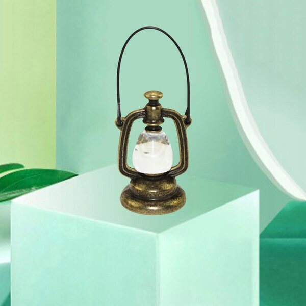 Lampa Naftowa Retro-Miniatur für Puppenhaus im Maßstab 1:12 aus Kunstharz