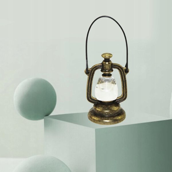 Lampa Naftowa Retro-Miniatur für Puppenhaus im Maßstab 1:12 aus Kunstharz