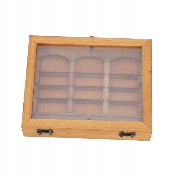 Kreatives Mini-Bücherregal aus Holz, 15 x 12 x 3,5 cm, originelle Dekoration