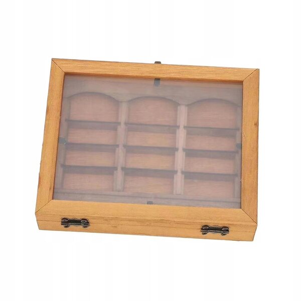 Kreatives Mini-Bücherregal aus Holz, 15 x 12 x 3,5 cm, originelle Dekoration