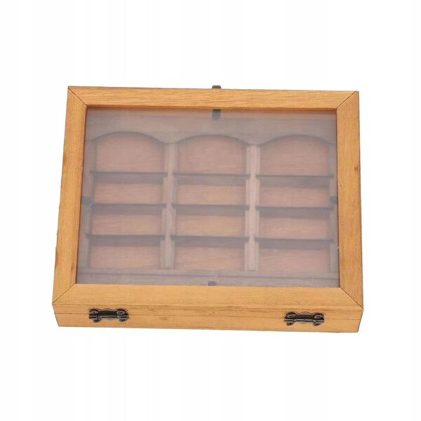 Kreatives Mini-Bücherregal aus Holz, 15 x 12 x 3,5 cm, originelle Dekoration