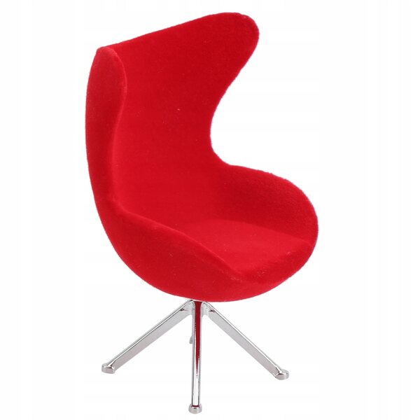 Chaise de flocage en plastique miniature pour maison de poupée et décorations