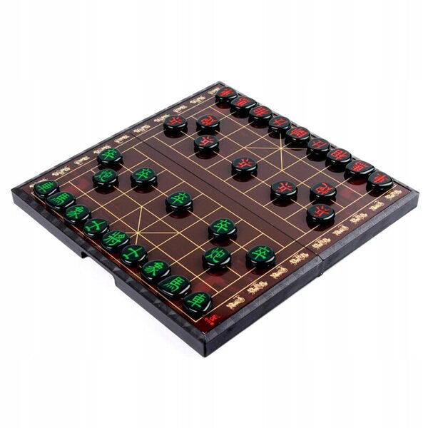 Großes tragbares chinesisches Schachbrett mit Magnet – Xiangqi-Strategiespiel