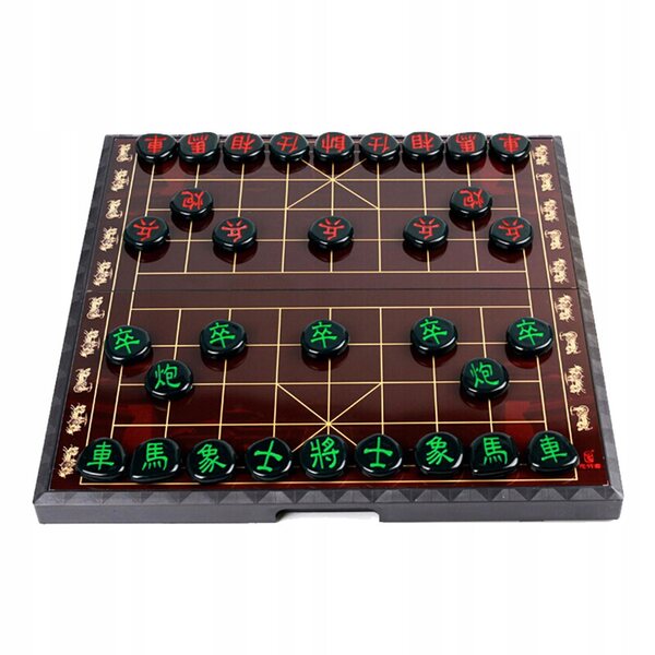 Großes tragbares chinesisches Schachbrett mit Magnet – Xiangqi-Strategiespiel