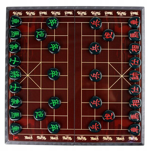 Großes tragbares chinesisches Schachbrett mit Magnet – Xiangqi-Strategiespiel
