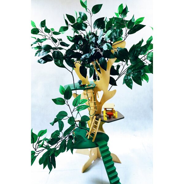 Casa sull'albero Small Foot, 3 livelli, in legno, 85 cm