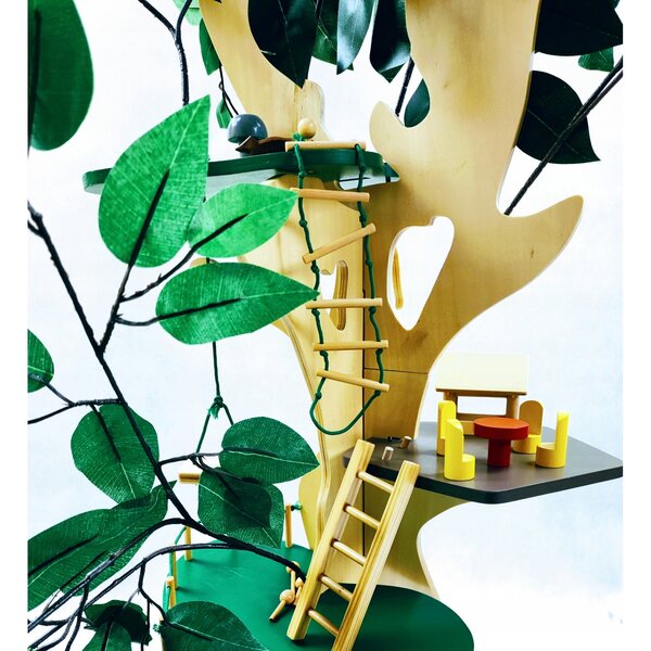 Casa sull'albero Small Foot, 3 livelli, in legno, 85 cm