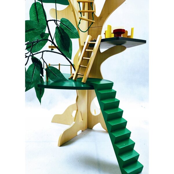Casa sull'albero Small Foot, 3 livelli, in legno, 85 cm