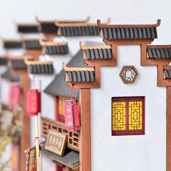 Maison de poupée 1:24, ensemble d'auberge chinoise en bois à monter soi-même, avec meubles et LED