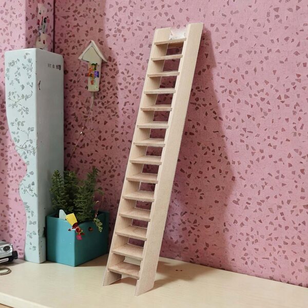 1:12 Mini-Holzmaßstab für Puppenhaus und kreative Dekoration