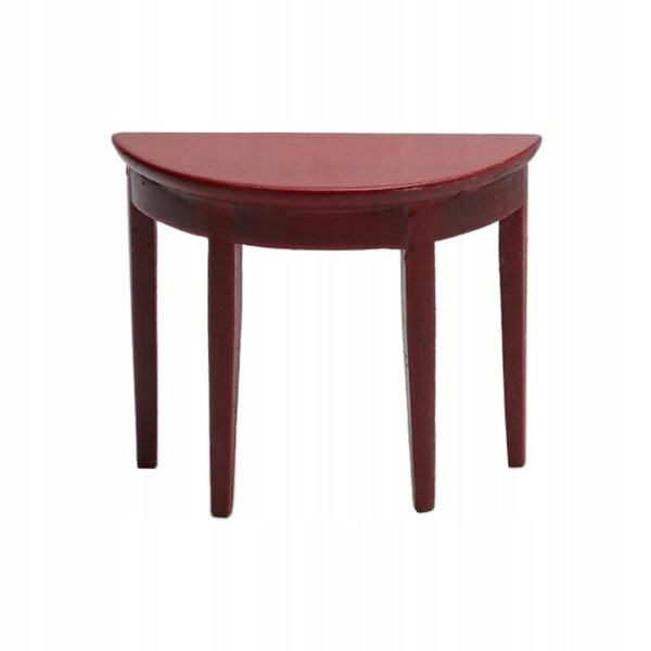 Mini tavolo in legno 1:12 per casa delle bambole, arredo miniatura rosso