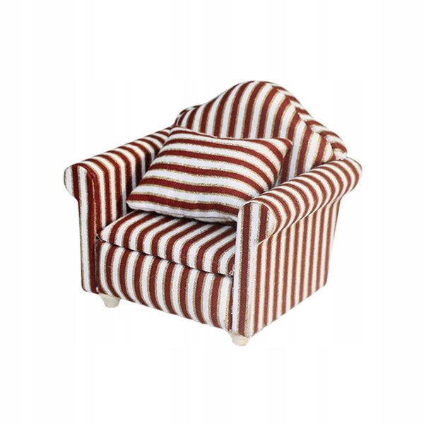 Miniaturowa sofa do domku dla lalek w skali 1:12 Mini miniaturowa scena dla dzieci udających