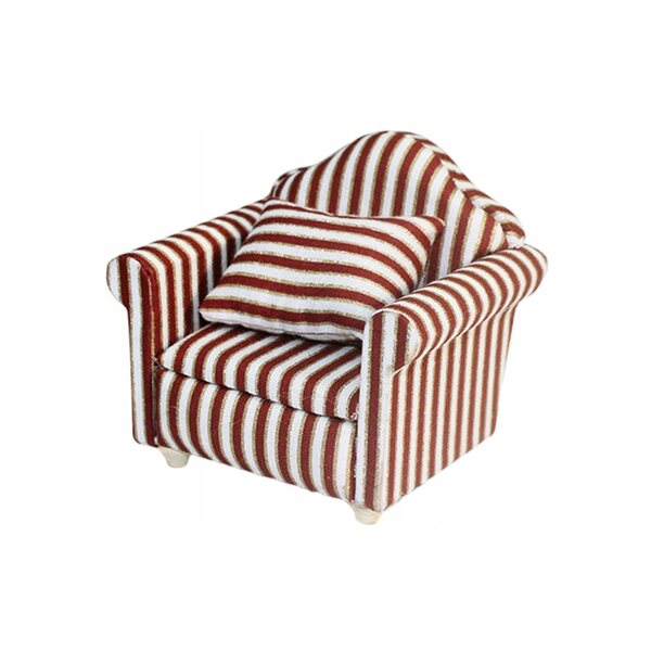 Miniaturowa sofa do domku dla lalek w skali 1:12 Mini miniaturowa scena dla dzieci udających