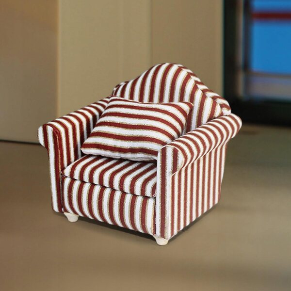 Miniaturowa sofa do domku dla lalek w skali 1:12 Mini miniaturowa scena dla dzieci udających