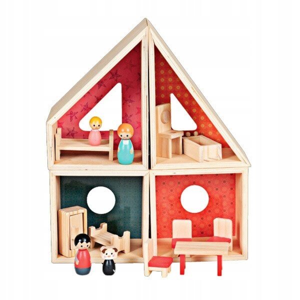 Dollhouse in legno Egmont Toys AE11 per bambini 3+ anni, sicuro e colorato