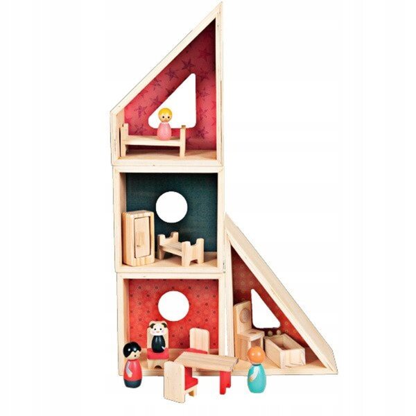 Dollhouse in legno Egmont Toys AE11 per bambini 3+ anni, sicuro e colorato