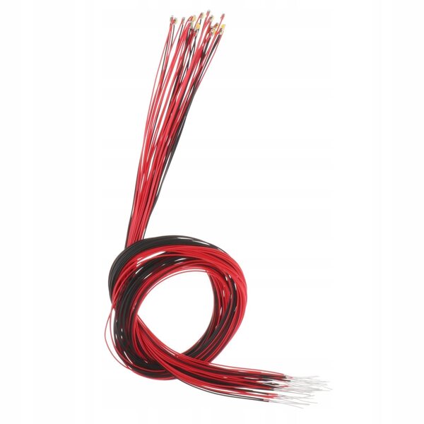 Lot de 20 lampes LED pour miniatures rouges pour maquettes architecturales et bricolage