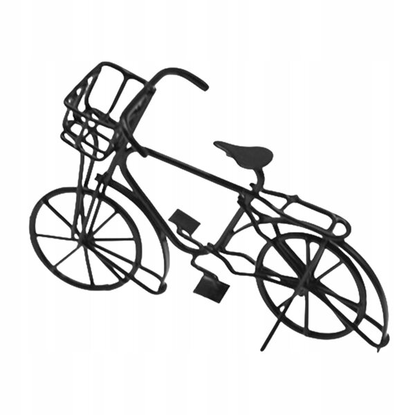 Metalen poppenhuisfiets op schaal 1:12, decoratief miniatuurmodel