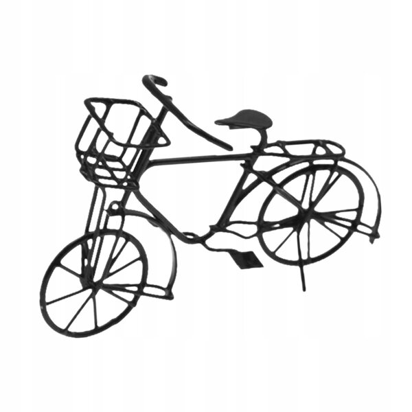 Metalen poppenhuisfiets op schaal 1:12, decoratief miniatuurmodel