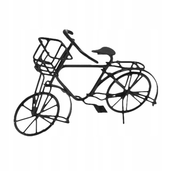 Metalen poppenhuisfiets op schaal 1:12, decoratief miniatuurmodel