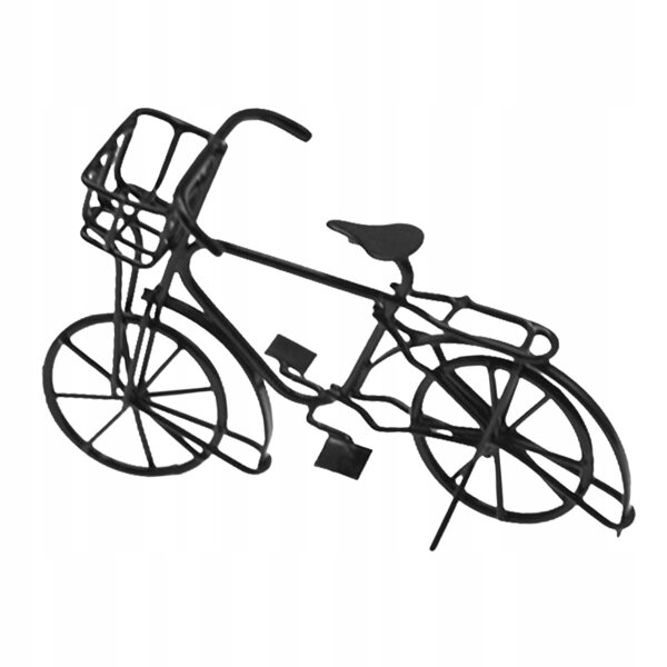 Metalen poppenhuisfiets op schaal 1:12, decoratief miniatuurmodel