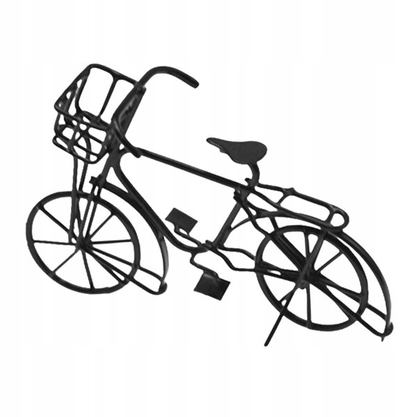 Metalen poppenhuisfiets op schaal 1:12, decoratief miniatuurmodel