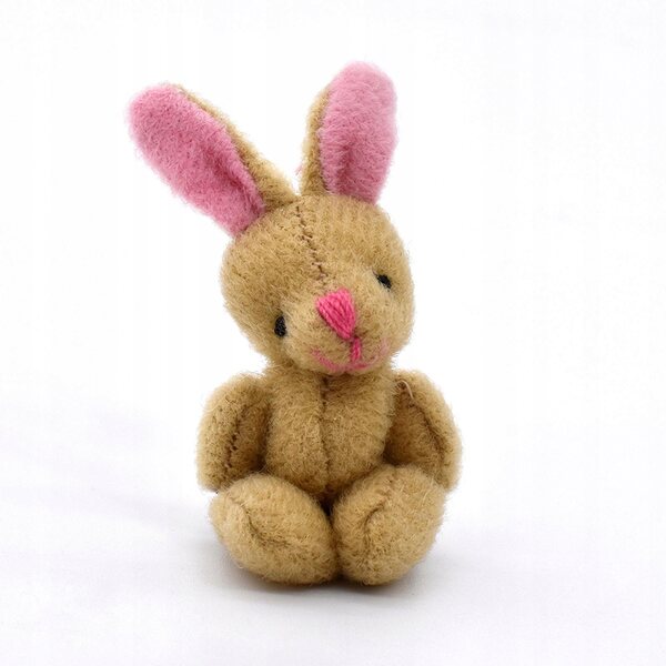 Mini Peluche Orso e Coniglio 1:12 per Casa delle Bambole - Decorazione e Gioco