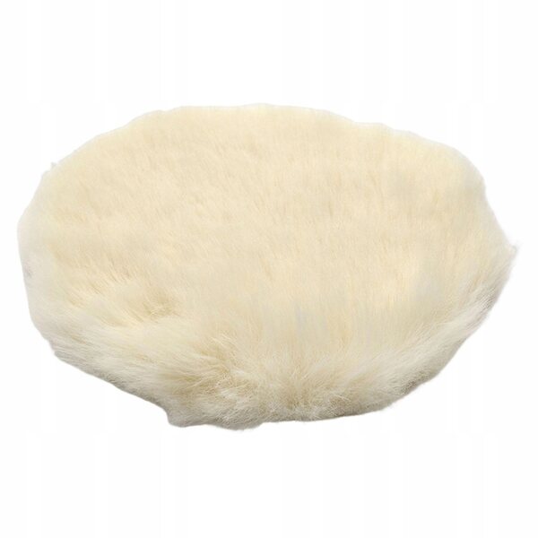 Cottage per bambole 1:12 tappeto tondo in peluche beige miniatura decorativa