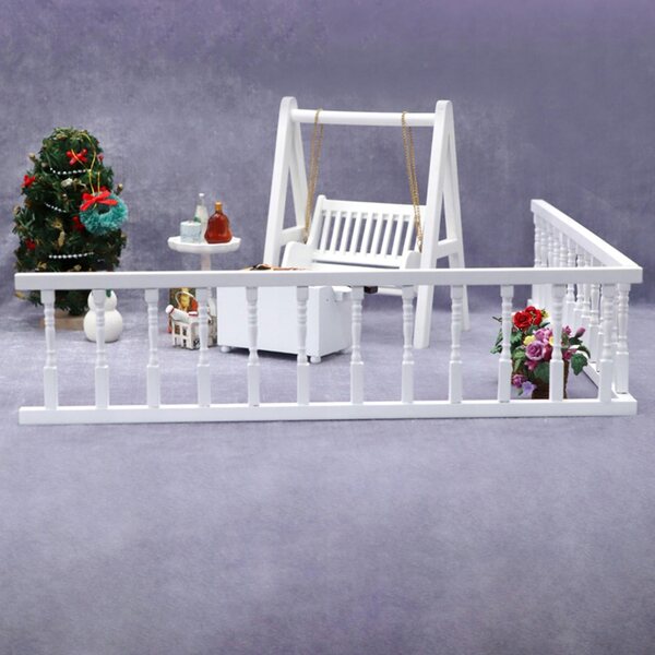 1:12 Miniatur-Holzbalustrade für Puppenhaus, langlebige Dekoration