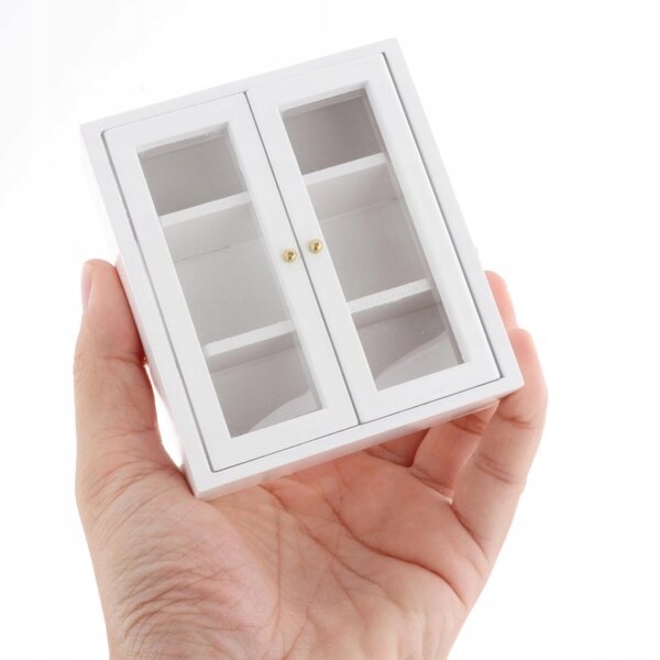 Miniatur-Holzmöbel für Puppenhaus 1:12 – Eleganter Puppen-Organizer