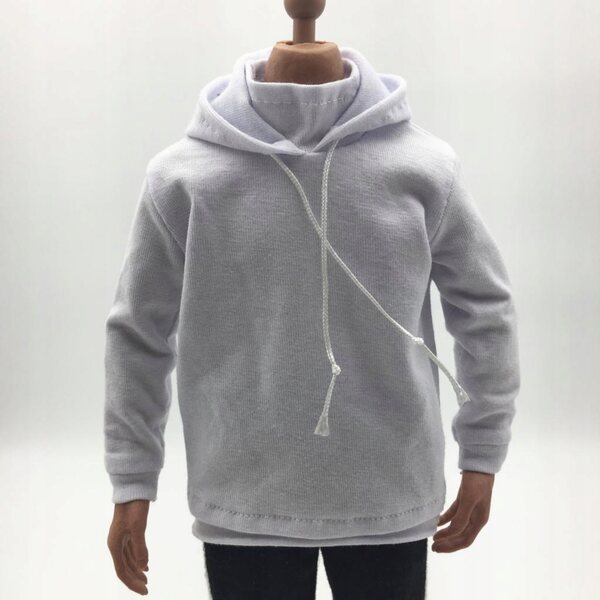 Felpa con cappuccio maschile in scala 1:6 per action figure da 12 pollici