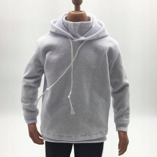 Felpa con cappuccio maschile in scala 1:6 per action figure da 12 pollici