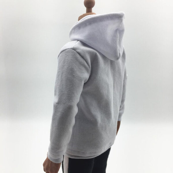 Felpa con cappuccio maschile in scala 1:6 per action figure da 12 pollici