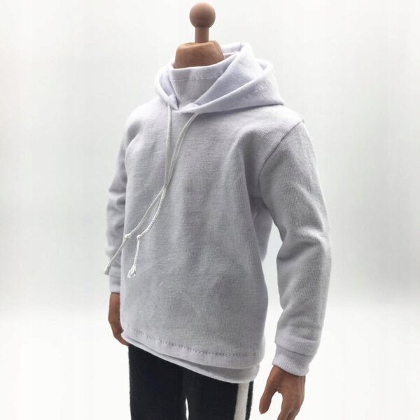 Felpa con cappuccio maschile in scala 1:6 per action figure da 12 pollici