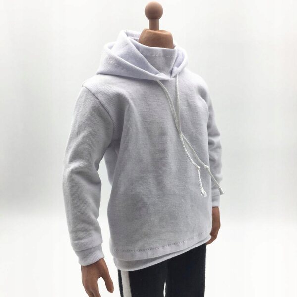Felpa con cappuccio maschile in scala 1:6 per action figure da 12 pollici