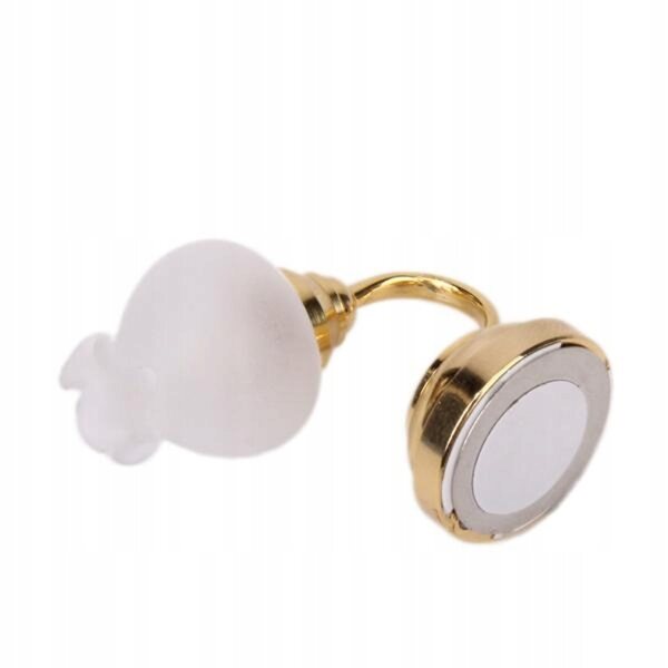 Detaillierte 1:12 Metall-Puppenhaus-LED-Tischlampe