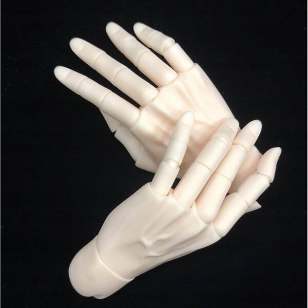Gelenkige Harzhände für 1/3 BJD-Puppen mit Zubehör und CaCa Clean-Reiniger